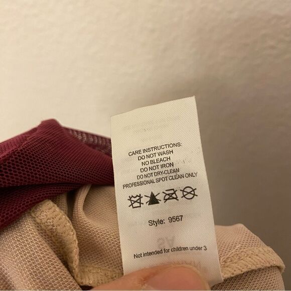 WEISSMAN Dance Costume lyrical burgundy Hopeless Romantic 9567 adult SA - Picture 12 of 14